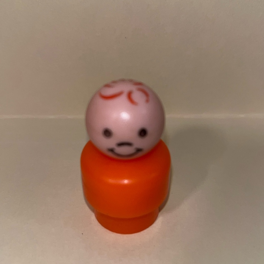 Vintage Fisher-Price Little People Orange Boy